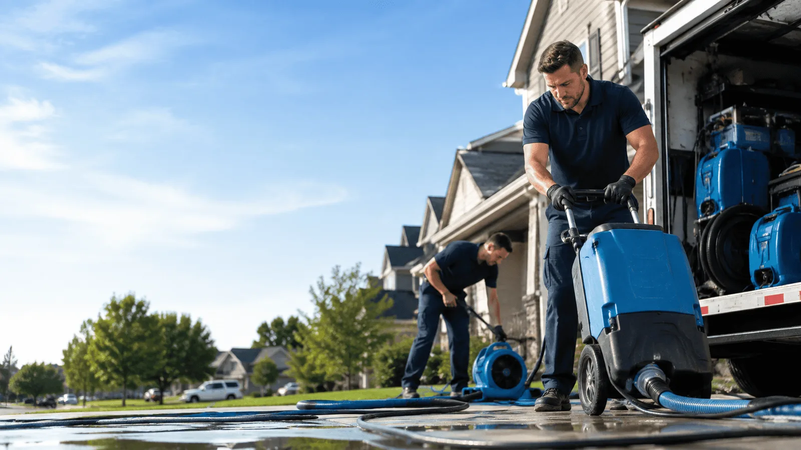 Structural Drying being performed in Garden Grove, IA